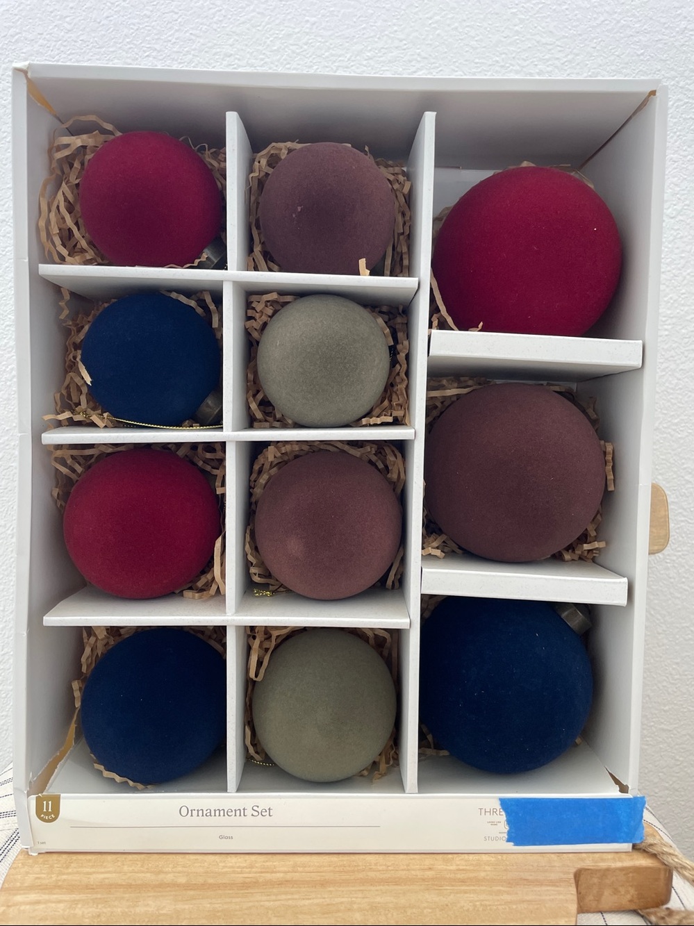 SALE! NWT Studio McGee Threshold Holiday Ornament Set 11 Velvet Pieces